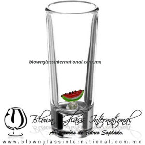 Tequilero Cónico Industrializado Cristal con Sandía