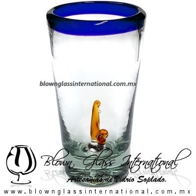 Tequilero Cónico Borde de color con Pene - Imagen 1