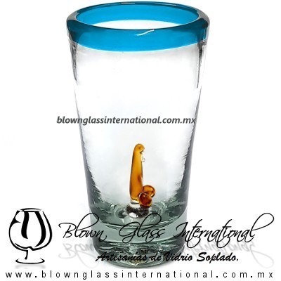 Tequilero Cónico Borde de color con Pene - Imagen 3